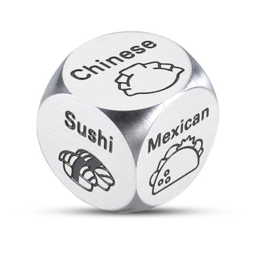 Stocking Stuffers Christmas Date Night Gifts For Couple Food Decider Dice Gifts For Wife Husband Boyfriend Girlfriend, Funny Bir