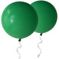 Oupking Giant Thick Balloons 36 Inch Green Big Round Latex Balloons 6 Packs For Party Decorations