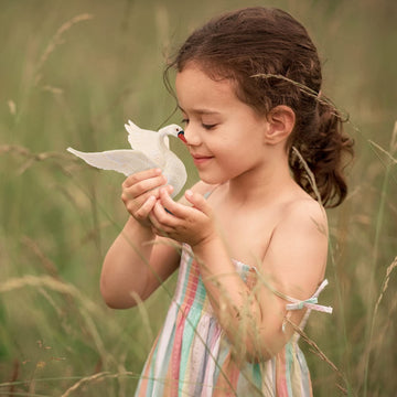 LC JoyCre Goose Swan 3.5 Inch White Swan Figurine Animal Figure for Toddlers Preschool Education Project Diorama Model for Kids