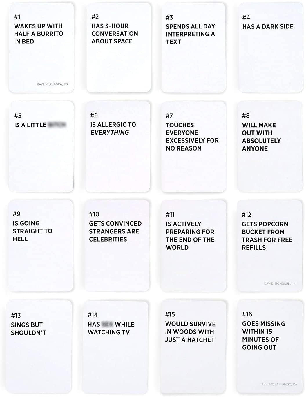 DSS Games Drunk Stoned or Stupid Master Edition | Party Card Game | 550 Prompt Cards | Fun for Adults | Ages 17+ | White | Model 91902