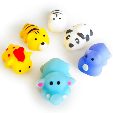 6 Pcs Animal Kawaii Squishies For Kids, Mini Mochi Sensory Squishy Toys For Kids Party Favors, Goodie Bag Stuffers, Squeeze Fidg
