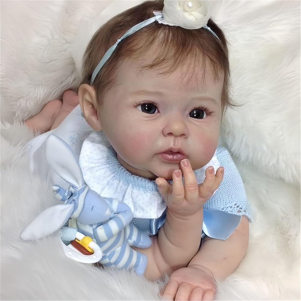 Maihao 20-Inch Reborn Baby Dolls Girl Lifelike Baby Dolls Realistic Reborn Doll Girl Soft Body Open Eyes Newborn Real Life Baby
