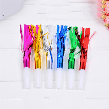 Binaryabc Noise Maker,Metallic Fringed Blowouts Whistles,Party Blowers Whistles,For Birthday Party Favors, New Years Party 30Pcs