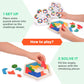 Vanmor Wooden Hexagon Tangram Puzzle - 3D Logic IQ Game, Basswood, 60 Challenges, STEM Educational Toy for Kids & Adults