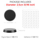 TITAWU 100PCS Miniature Bases+120PCS Adhesive, 25mm/0.98inch Textured Plastic Black Round Model Base for Gaming Miniatures or Wa