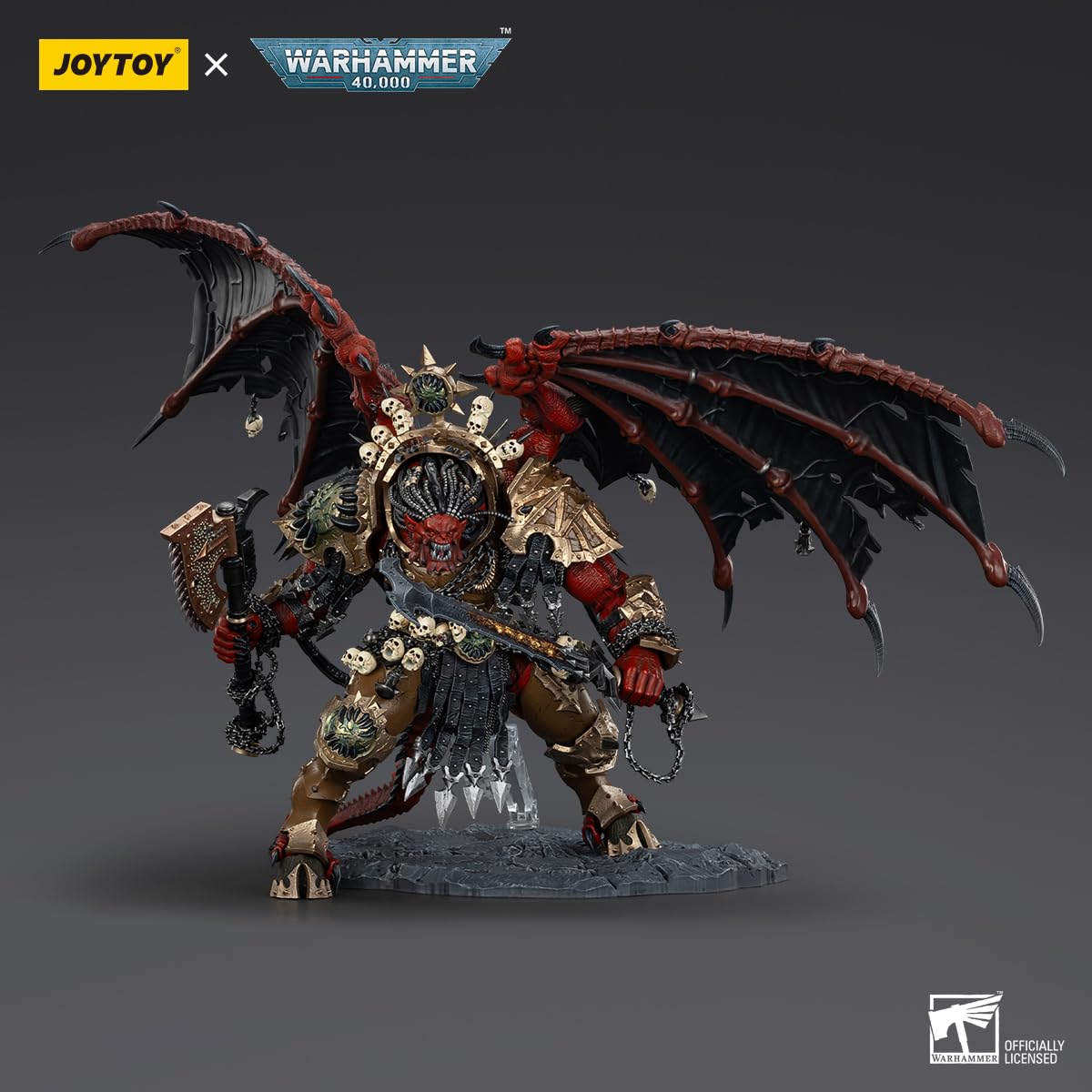 malt-inspiredISE JOYTOY 1/18 Action Figures - Warhammer The Horus Heresy World Eaters Angron Daemon Primarch of Khorne - 15 Collection Model Kits Age 15 and Above