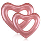 Blublu Park Inflatable Heart Pool Floats, 2 Pack Sweet Love Tube Floaties, Summer Swimming Ring, Blow Up Beach Water Fun Party T