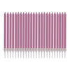 Wanna Party Pencil Thin Rose Pink Candles, Candles For Birthday Decoration, Cake Decoration Supplies For Wedding Birthday Events