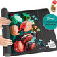 Rubber Puzzle Mat, Roll Up Puzzle Board For Jigsaw Puzzles - 1500 Pieces Protector, Saver, Organizer, Non-Slip Rubber Bottom, Foam Rolling Tube, Polyester Top W/Storage Bag + Bonus Puzzle Glue