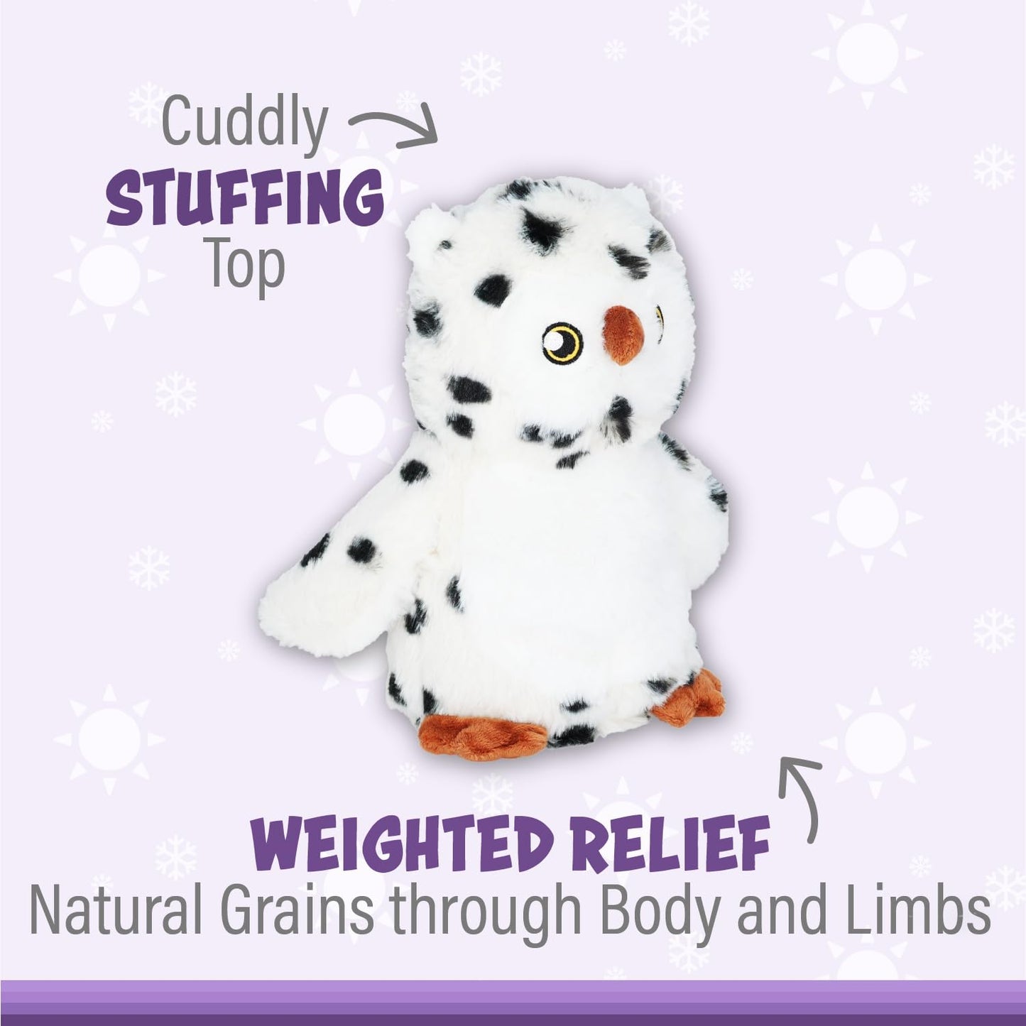 1I4 Group Warm Pals - Owl - Lavender Scented, Cute Warmable Plush Toy For All Ages - Stuffed Animal That Can Be Heated Or Cooled