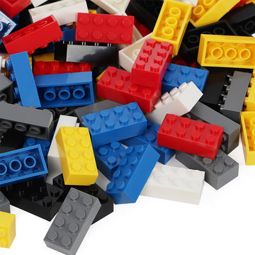 Unirolic Classic Building Bricks, 100 Piece 2X4 Building Blocks Stem Creative Building Toys Compatible With All Major Brands, Moc Building Bricks Diy Play Set For Kids(Multicolored)