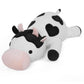 Florviv Weighted Cow Stuffed Animals Weighted Plush Toy 24'' 4.2Lb Cute Cow Hugging Dolls Plushies Pillows For Boys And Girls (W