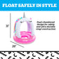 Bigmouth Bmlf-0035 Inflatable Unicorn Lil' Float With Canopy