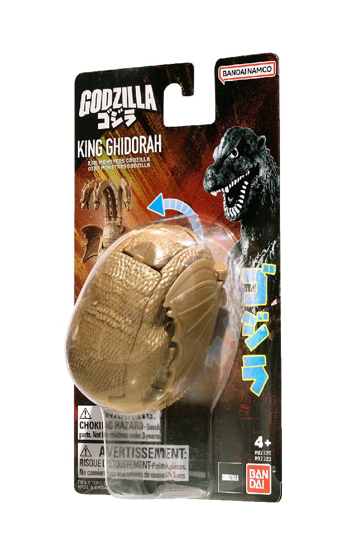 Bandai Namco - Godzilla - King Ghidorah, 4' Transforming Egg Toy Figure