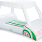 Funboy Giant Inflatable Luxury Golf Cart Pool Float, Two Cup Holders, Removable Fringe Shade, Float For Summer Pool Party And Entertainment