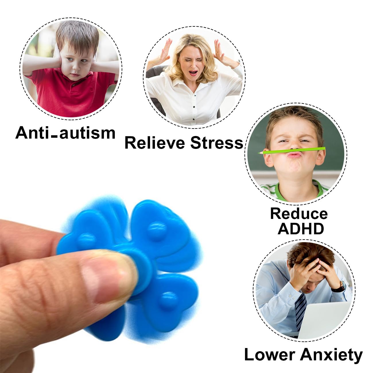 100 Pack Mini Fidget Spinner Toys,Stress Relief Sensory Toys,Birthday Party Favors Gifts For Kids Teens Adults,Christmas Stocking Goodie Bag Stuffers,Treasure Box Toys For Classroom Prizes Supplies