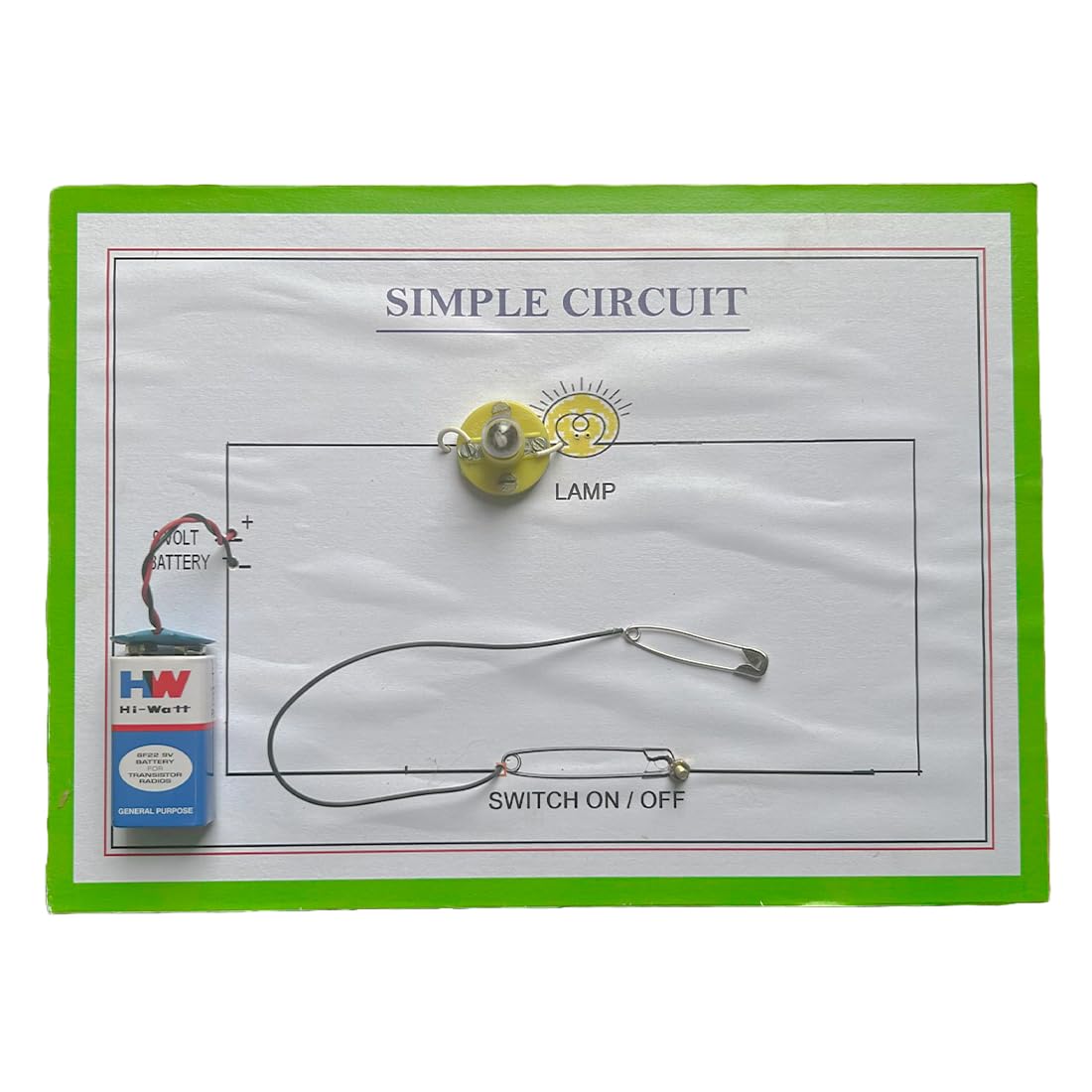 Simple Circuit Working Model & Project  Basic Electrical Circuit Science Kit For School & College Students | Stem Educational L