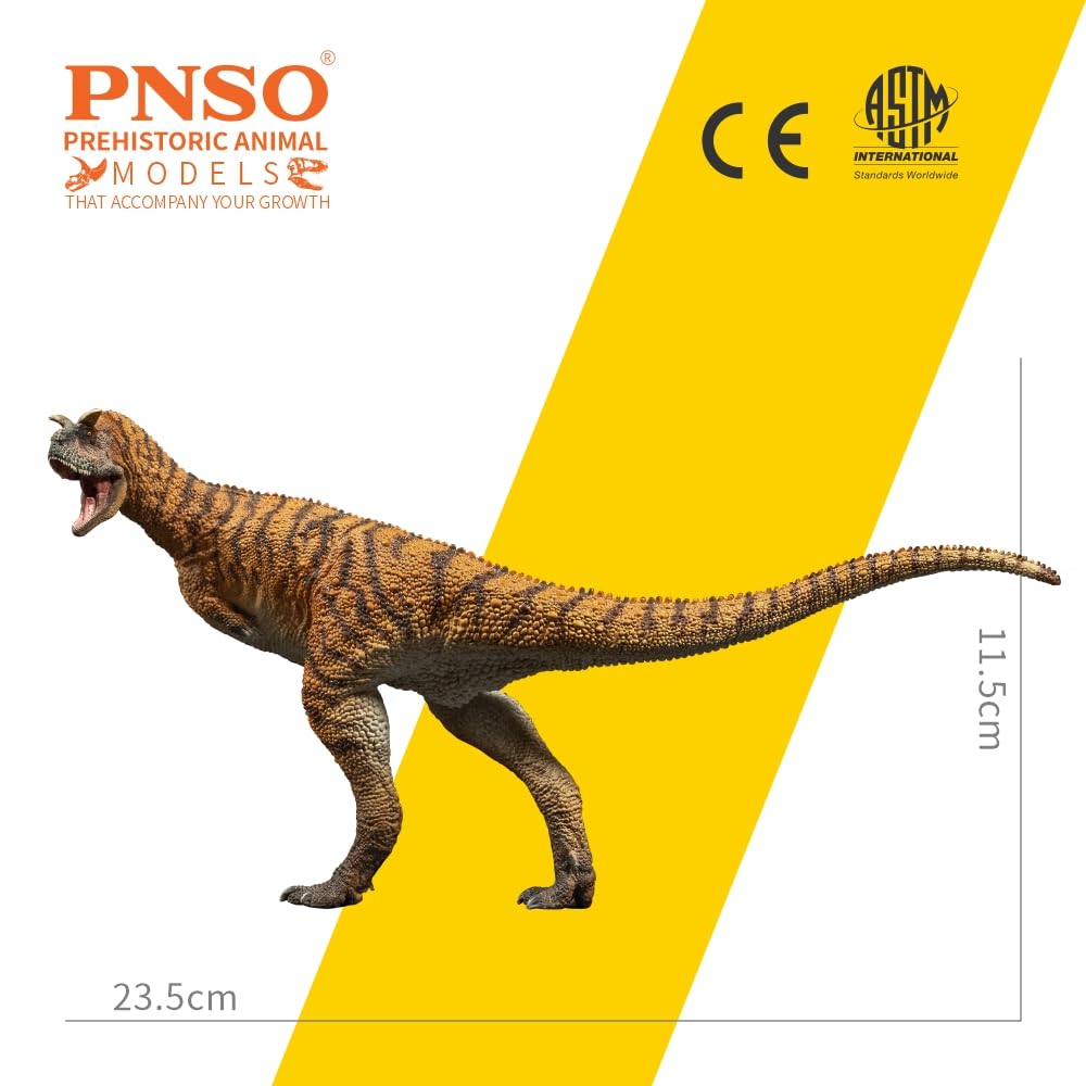 PNSO Prehistoric Dinosaur Model - 36 Domingo Carnotaurus, Plastic, Realistic Design