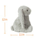 Apricot Lamb Toys Plush Grey Bunny Rabbit Stuffed Animal With Fluffy Soft Ears (Medium, 12 Inches)