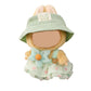 QIUTIMIY Clothes for Doll 17cm Doll Clothes 3-Piece-Set Doll Clothes enhanced Doll Outfit with Accessories-Birthday Green Hat+Dress+Flower(NO Doll Included)