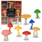 Accoutrements A Collection Of Set Of Eight Soft Vinyl Mini Magical Mushrooms