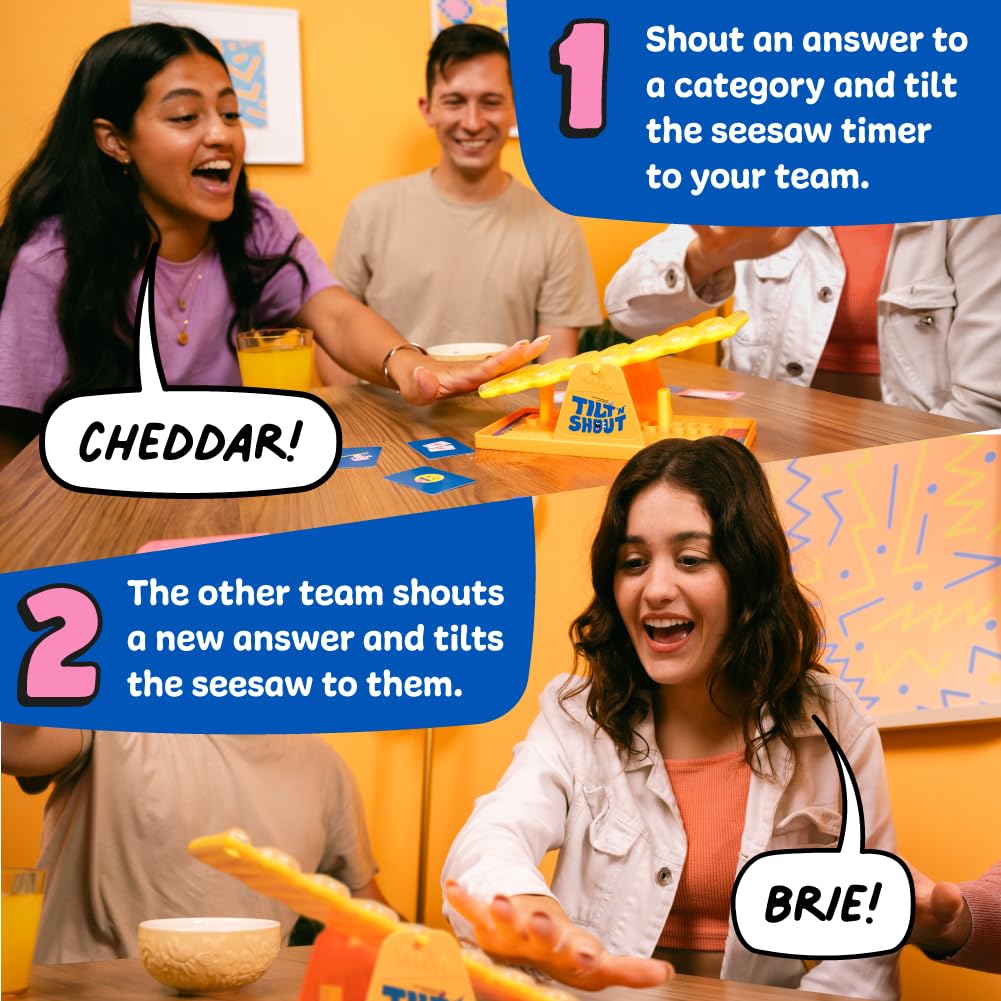 Tilt 'N' Shout: A Speedy Family Board Game For Adults And Kids | Best New Board Games 2024