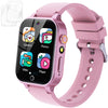 Vakzovy Kids Smart Watch for Girls 6-12, Pink HD Touchscreen, 26 Games, Video Camera, Music, Pedometer - Educational Birthday Gift