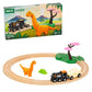 BRIO World - 36098 Dinosaur Circle Set | Toy Train for Kids Aged 3 Years Up