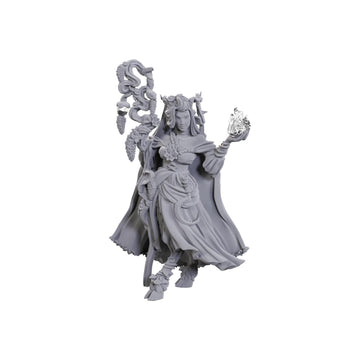 Wizkids Critical Role Unpainted Miniatures: Fearne Calloway & Mister | Unpainted Miniatures | Wave 23