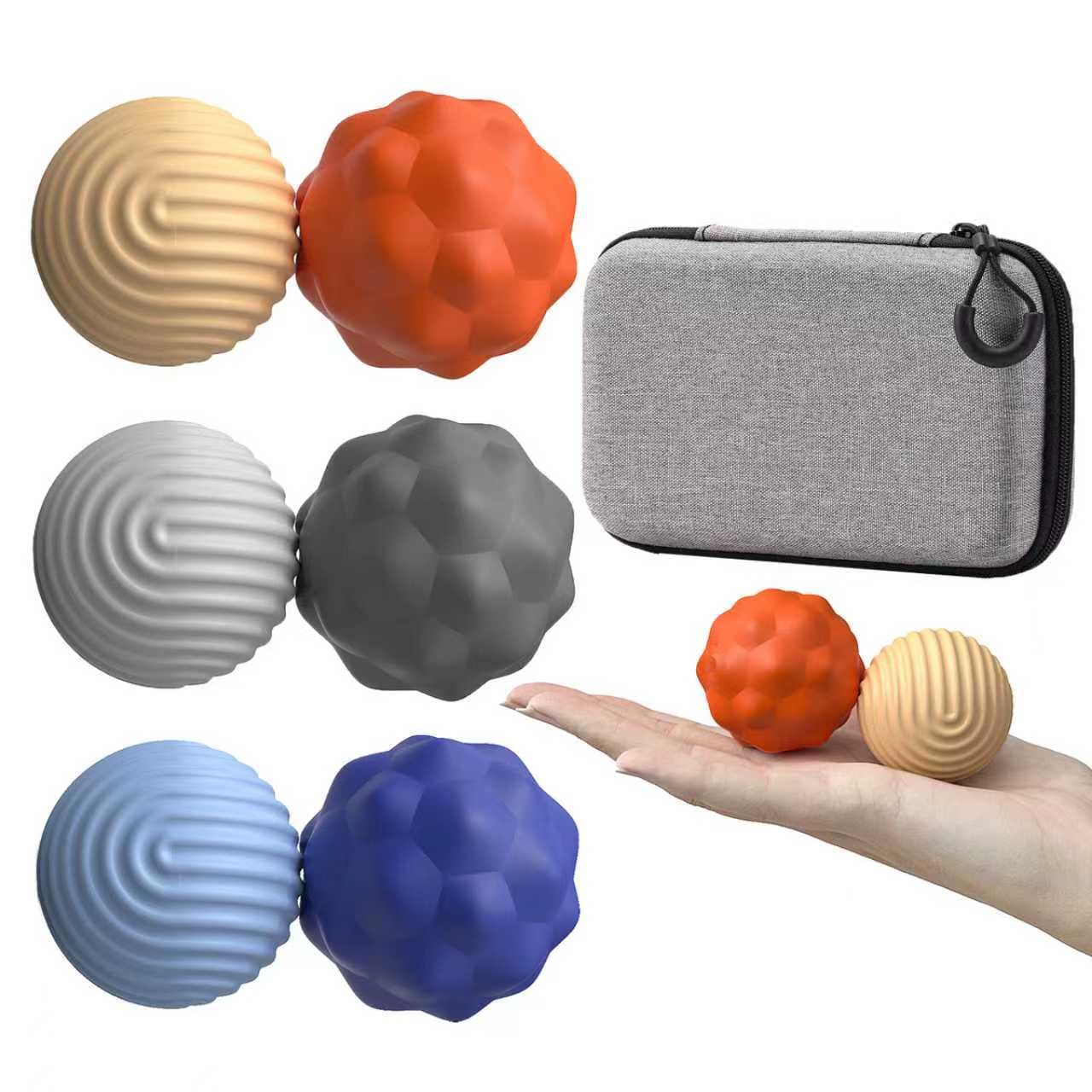 Fidget Toys Adults, 6 Pack Large Silicone Magnetic Fidget Balls - Fun Gifts for Teenage Novelty Christmas Stocking Stuffers Adul