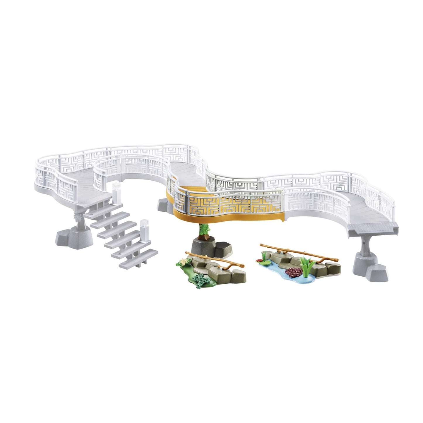 Playmobil Zoo Viewing Platform Extension - Small Blue & Green Wooden Model 70348
