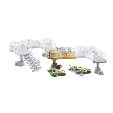 Playmobil Zoo Viewing Platform Extension - Small Blue & Green Wooden Model 70348