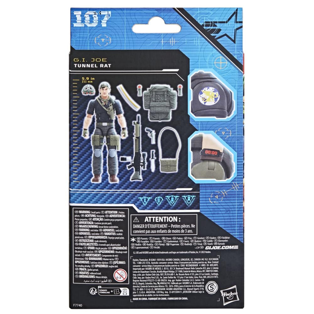 Hasbro G.I. Joe Classified Tunnel Rat Action Figure - 6 Inch Multicolor F7740