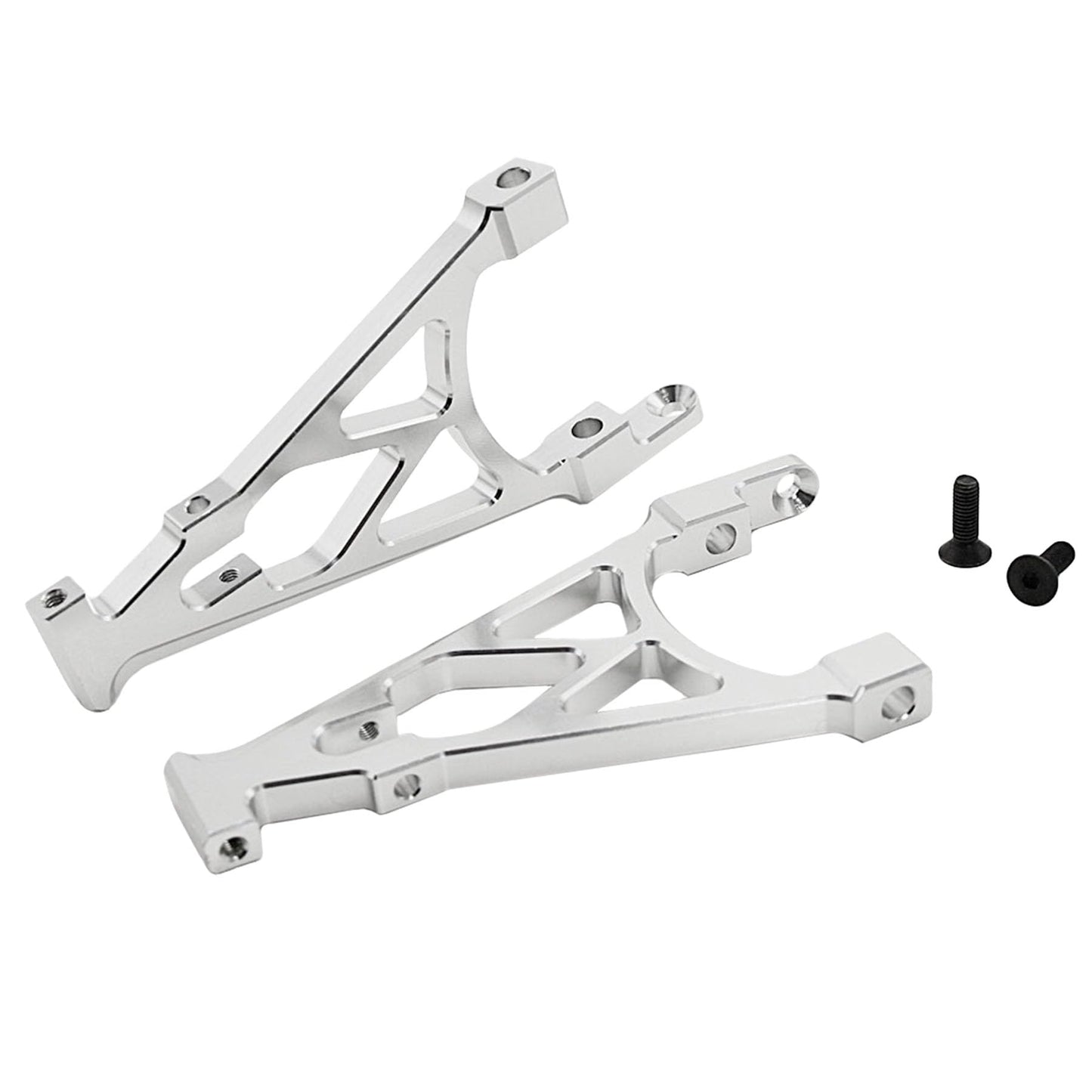 TOP SPEED RC WORLD Alloy Rear Shock Tower Set Silver for Hpi Rovan Km Baja 5B 5T 5SC