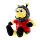 Dollibu I Love You Valentine Plush Sitting Honeybee - Cute Stuffed Animal With Red Shirt And Name Personalization Gift For Valentines Day, Birthday, Anniversary - 6.5 Inches