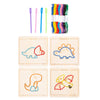 ECOMISTIQ Wooden Lacing Toy Embroidery Puzzle Montessori Boys Girls Preschool Dinosaur| Other Educational Toys| |Toys & Hobbies