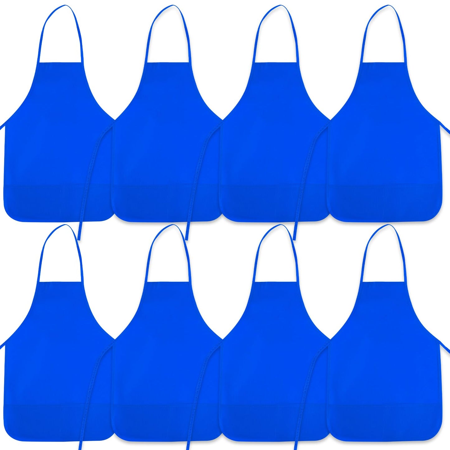 BOUBONI 8 Pcs Kids Apron Painting Aprons for Kids Art Smocks Paint Apron Bulk for Painting Classroom Activity Kitchen Crafts Par