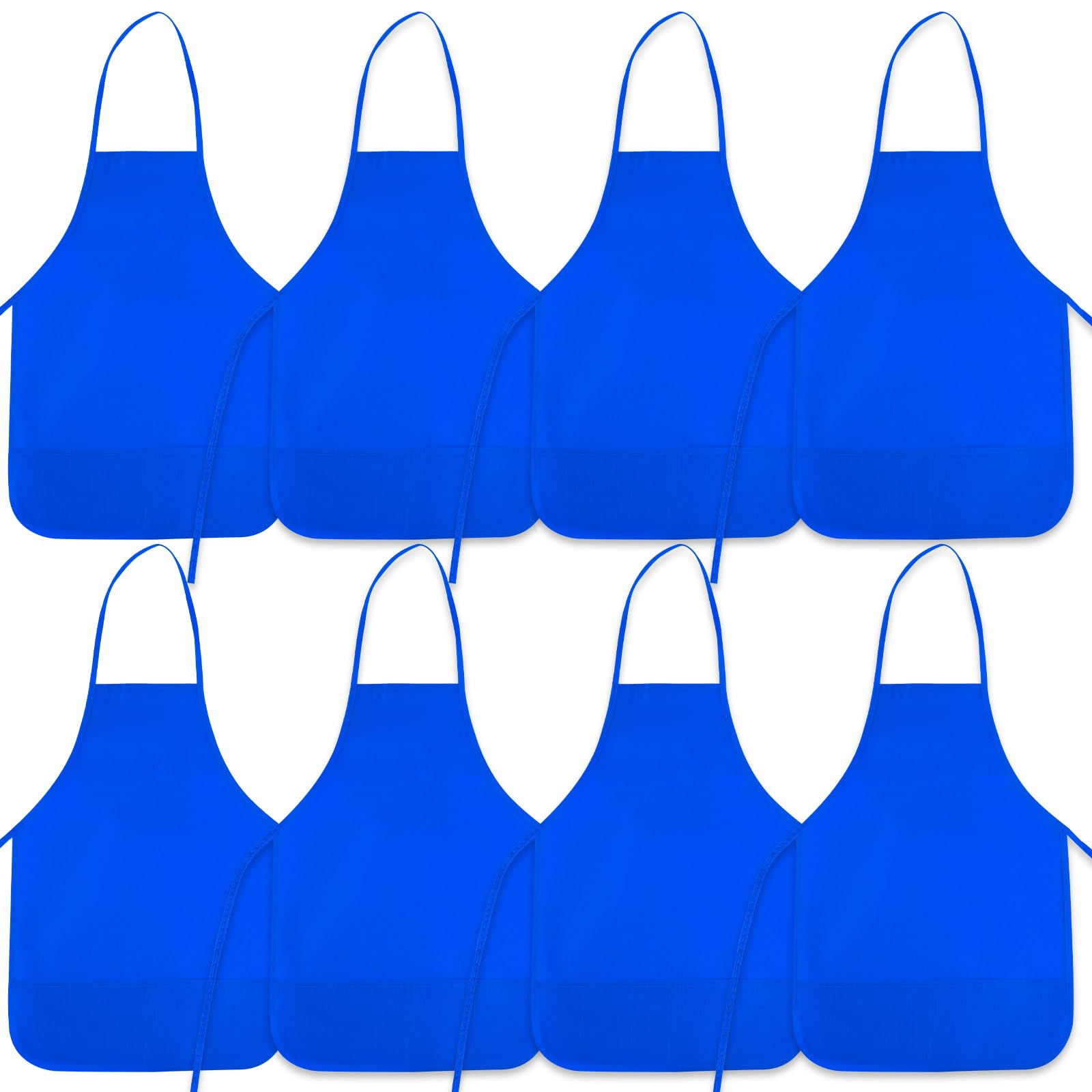 BOUBONI 8 Pcs Kids Apron Painting Aprons for Kids Art Smocks Paint Apron Bulk for Painting Classroom Activity Kitchen Crafts Par