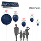 Partywoo Nile Blue Balloons, 100 Pcs Dark Blue Balloons Different Sizes Pack Of 36 Inch 18 Inch 12 Inch 10 Inch 5 Inch Blue Balloons For Balloon Garland Or Balloon Arch As Party Decorations, Blue-Y72