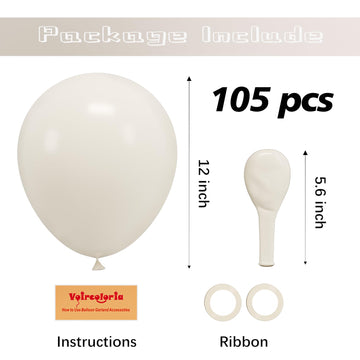 Voircoloria 105Pcs Sand Balloons 12Inch Party Latex Balloons For Boys Girls Birthday Baby Shower Gender Reveal Wedding Sunflower