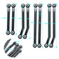 RCLIONS Higher Extra Clearance Links Set Linkage for TRX4M Upgrades 1/18th RC Crawler Car Parts (Black)