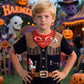 Cosland Cowboy Costume For Boy Kids Western Tees Halloween Shirt, Brown, Medium