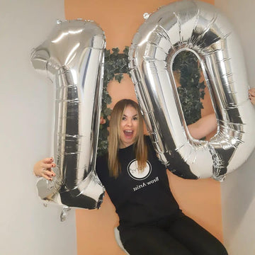 10 Balloon Number, Silver Number 10Th Birthday Balloons 40 Inch, 10 Years Old Silver Birthday Decorations For Boys Girls, 10Th A