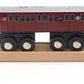 MUNI PALS Wooden Railway Redbird 7 Train - NYC Subway Nostalgia Series, Child Safe & Tested Wood Toy Train