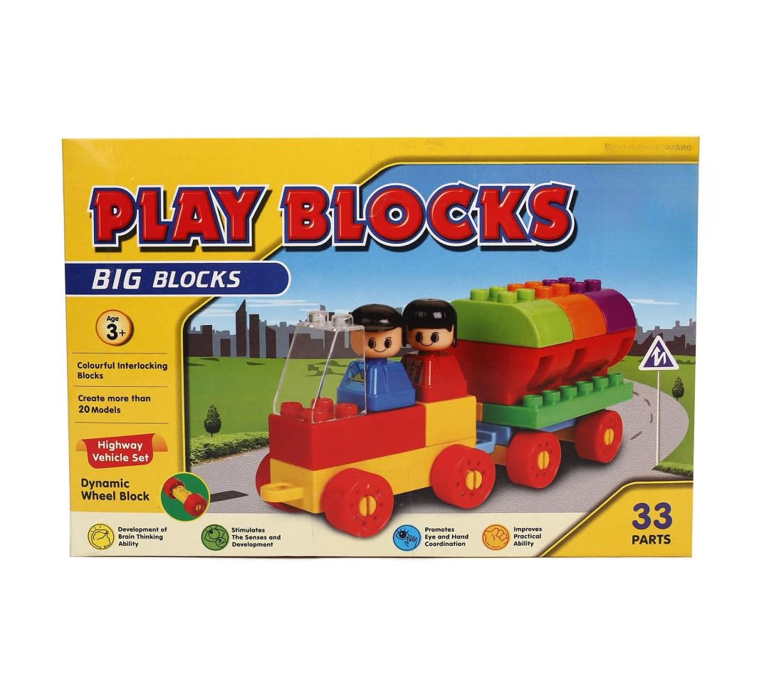 Toyxiity Mall Play Blocks Highway Vehicle Set || Toys Building Blocks Construction Play Set || Block Building Toy || Educational
