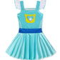 Marendyee Girls Kitties Costume Dress Christmas Gift For Kids Flutter Sleeve Cosplay Dresses Birthday 6-7 Years
