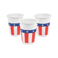 Patriotic Design Disposable Cups, Bulk 50 Pack - USA Fourth of July Party Supplies