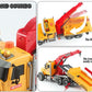 Csdcsd Toy Tow Truck With Crane And Car - Recovery Truck Toy For Kids Age 3 4 5 6, Construction Playset With Lights And Sounds,B