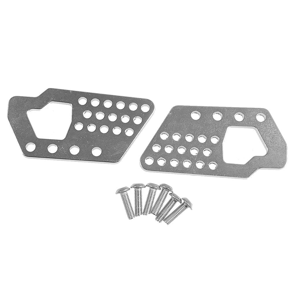 Que-T Aluminum Front and Rear Dual Damper Shock Mount for 1/10 Axial Wraith RC Truck (Silver)