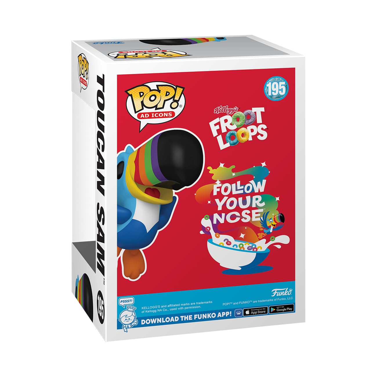 Funko Pop! Ad Icons: Kelloggs - Toucan Sam Flying - Collectable Vinyl Figure - Gift Idea - Official Merchandise - For Kids & Adults - Ad Icons Fans - Model Figure For Collectors And Display